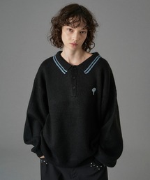 ONCILY(IVF[)ASSORT VOLUME KNIT POLO 25AW  / A\[g{[jbg|(jbg/Z[^[)