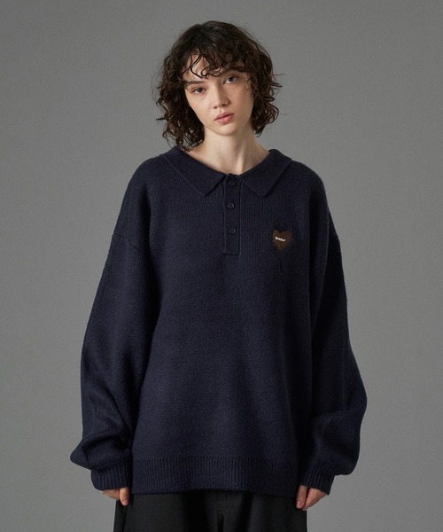 ASSORT VOLUME KNIT POLO 25AW / アソートボリュームニットポロ