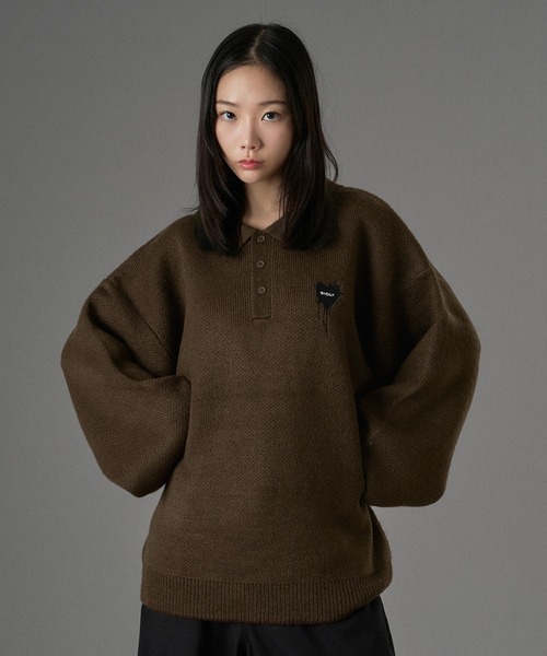 ONCILY（オンシェリー）の「ASSORT VOLUME KNIT POLO 25AW / アソート