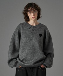 ONCILY(IVF[)ASSORT VOLUME KNIT POLO 25AW  / A\[g{[jbg|(jbg/Z[^[)