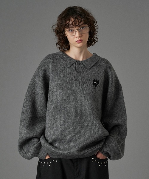 ASSORT VOLUME KNIT POLO 25AW / アソートボリュームニットポロ