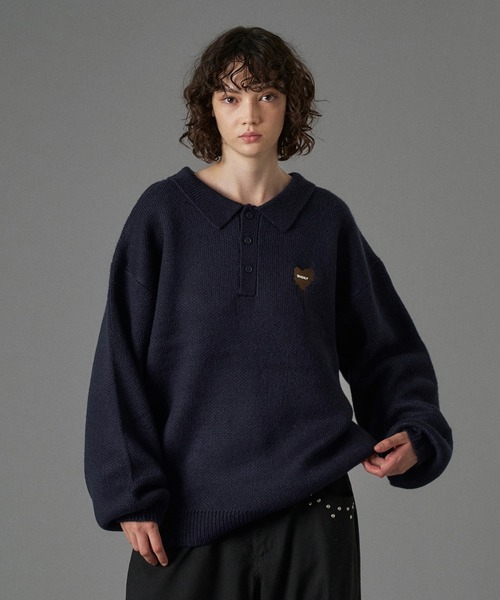 ASSORT VOLUME KNIT POLO 25AW / アソートボリュームニットポロ