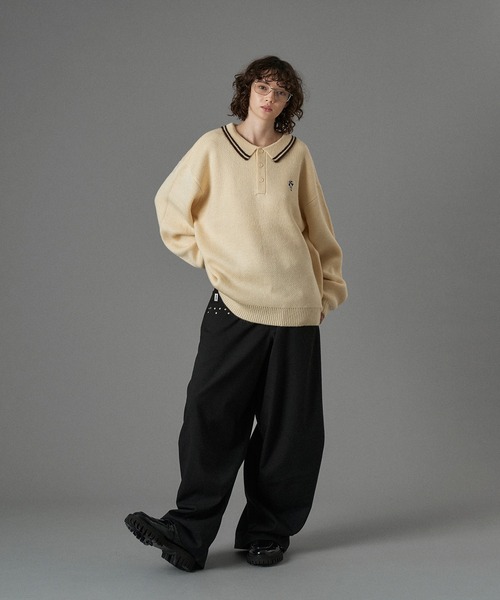 ASSORT VOLUME KNIT POLO 25AW / アソートボリュームニットポロ