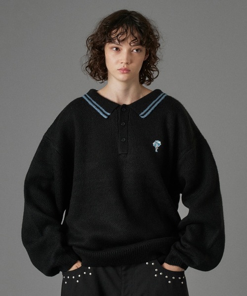 ASSORT VOLUME KNIT POLO 25AW / アソートボリュームニットポロ