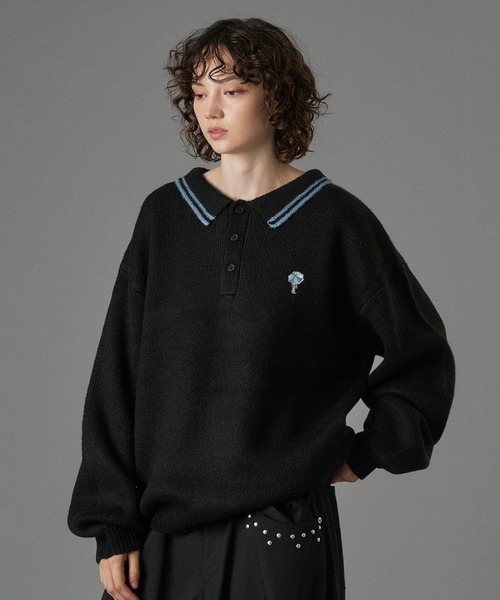ASSORT VOLUME KNIT POLO 25AW / アソートボリュームニットポロ