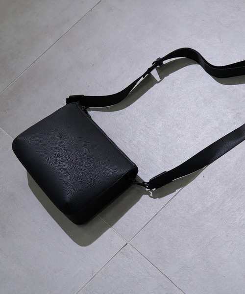 CITY TOKYO（シティトウキョウ）の「【CITY TOKYO/シティートーキョー】シュリンクレザーミニショルダー（ショルダーバッグ・メンズ・ブラック・FREE）」の7枚目の写真