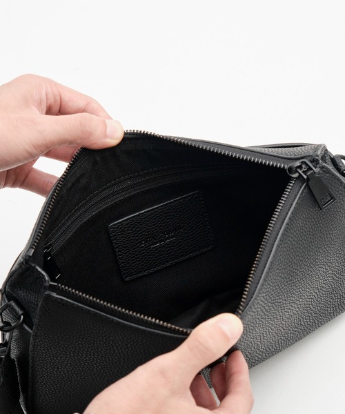 CITY TOKYO（シティトウキョウ）の「【CITY TOKYO/シティートーキョー】シュリンクレザーミニショルダー（ショルダーバッグ・メンズ・ブラック・FREE）」の12枚目の写真