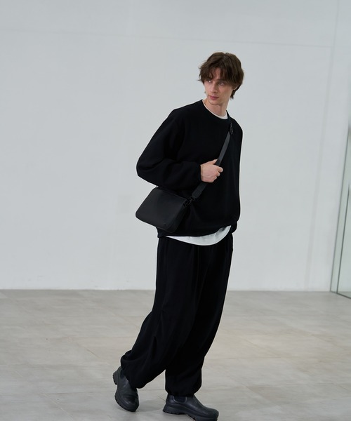 CITY TOKYO（シティトウキョウ）の「【CITY TOKYO/シティートーキョー】シュリンクレザーミニショルダー（ショルダーバッグ・メンズ・ブラック・FREE）」の5枚目の写真