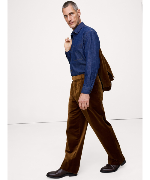 Banana Republic(バナナリパブリック)の「リラックス プリーツ ベルベット パンツ(スラックス・メンズ・ブラウン・32W 30L/31W 30L/28W 30L/33W 30L/30W 30L/29W 30L/34W 30L)」の4枚目の写真