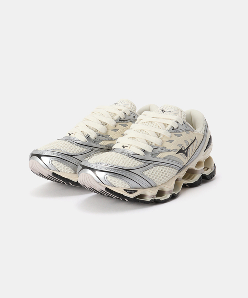 MIZUNO(ミズノ )の「MIZUNO/ミズノ WAVE PROPHECY LS(スニーカー・レディース・アイボリー/ブラウン・25cm/24.5cm/24cm/23.5cm)」の2枚目の写真