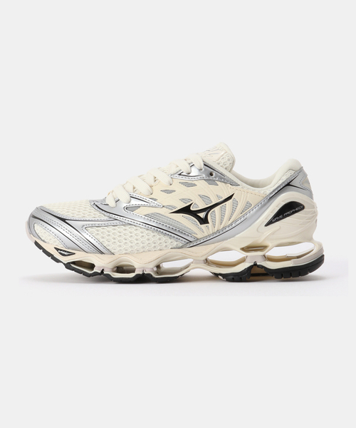 MIZUNO(ミズノ )の「MIZUNO/ミズノ WAVE PROPHECY LS(スニーカー・レディース・アイボリー/ブラウン・25cm/24.5cm/24cm/23.5cm)」の3枚目の写真