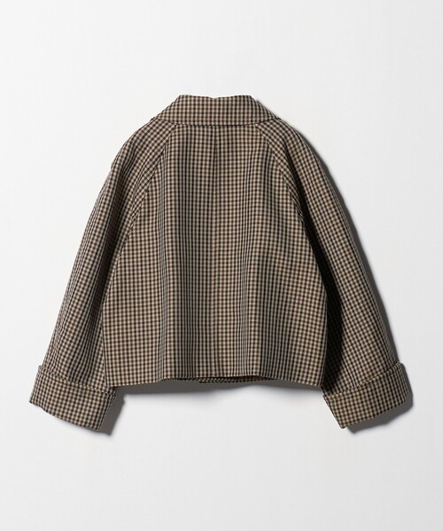 未使用級✨ユナイテッドアローズダブルブレストボックスチェックテーラードジャケット セール】チェック ショート ジャケット（テーラードジャケット