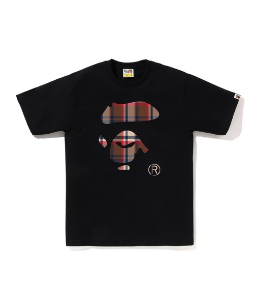 BAPE CHECK APE FACE TEE（Tシャツ/カットソー）｜A BATHING APE（ア