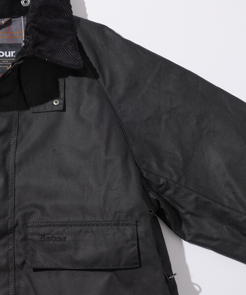Barbour（バブアー）の「Barbour/バブアー 別注 MODIFIED SPEY WAX JACKET（ブルゾン・メンズ・ブラック/オリーブ・40/38/42）」の7枚目の写真