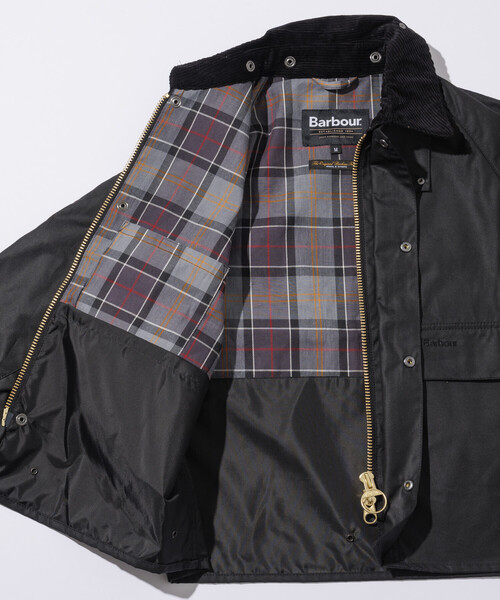 Barbour（バブアー）の「Barbour/バブアー 別注 MODIFIED SPEY WAX JACKET（ブルゾン・メンズ・ブラック/オリーブ・40/38/42）」の13枚目の写真
