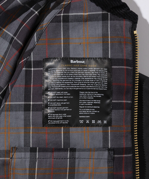 Barbour（バブアー）の「Barbour/バブアー 別注 MODIFIED SPEY WAX JACKET（ブルゾン・メンズ・ブラック/オリーブ・40/38/42）」の16枚目の写真