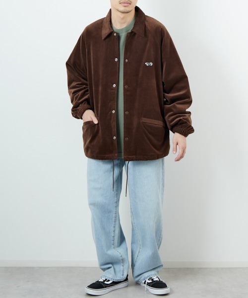 TOWNCRAFT（タウンクラフト）の「[TOWN CRAFT/タウンクラフト・THE FOX/ザフォックス] 別注 ワンポイントロゴ ラグランスリーブコーチジャケット（その他アウター・レディース・ベージュ/ブラック/ブラウン・M/L）」の7枚目の写真