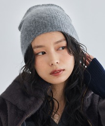 モヘアニット」に該当するニットキャップ/ビーニーファッション