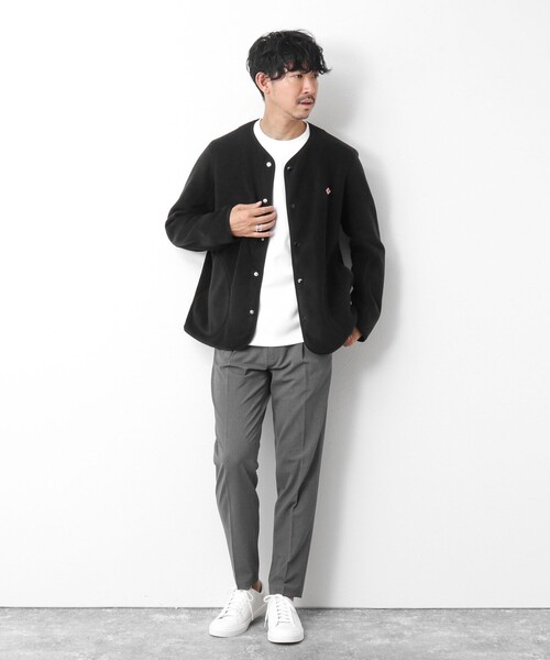 ジャケット・アウター DANTON COLLARLESS JACKET DANTON/ダントン】JD-8939 FLEECE COLLARLESS JACKET 25AW（ブルゾン