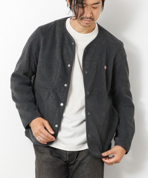 DANTON/ダントン】JD-8939 FLEECE COLLARLESS JACKET 25AW（ブルゾン