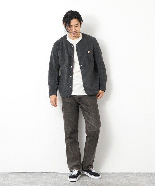 DANTON/ダントン】JD-8939 FLEECE COLLARLESS JACKET 25AW（ブルゾン
