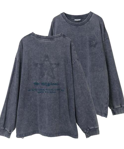CONVERSE TOKYO(コンバーストウキョウ)の「BACK STAR★ PATCH EMBROIDERED TEE(Tシャツ/カットソー・メンズ・ブラック/グレー/ブルー/グリーン/パープル・SMALL/LARGE)」の4枚目の写真