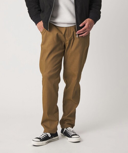 A DAY IN THE LIFE UNITED ARROWS(アデイインザライフユナイテッドアローズ)の「裏起毛 シャンブレーツイル イージーパンツ<A DAY IN THE LIFE>(スラックス・メンズ・ブラック/ベージュ/ダークグレー・M/S/L)」の1枚目の写真