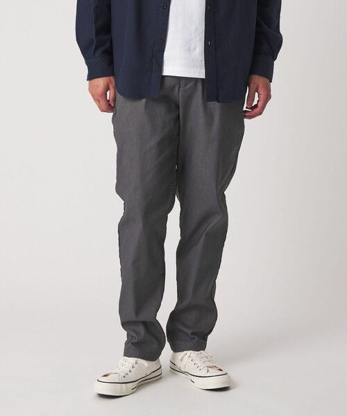 A DAY IN THE LIFE UNITED ARROWS(アデイインザライフユナイテッドアローズ)の「裏起毛 シャンブレーツイル イージーパンツ<A DAY IN THE LIFE>(スラックス・メンズ・ブラック/ベージュ/ダークグレー・M/S/L)」の3枚目の写真