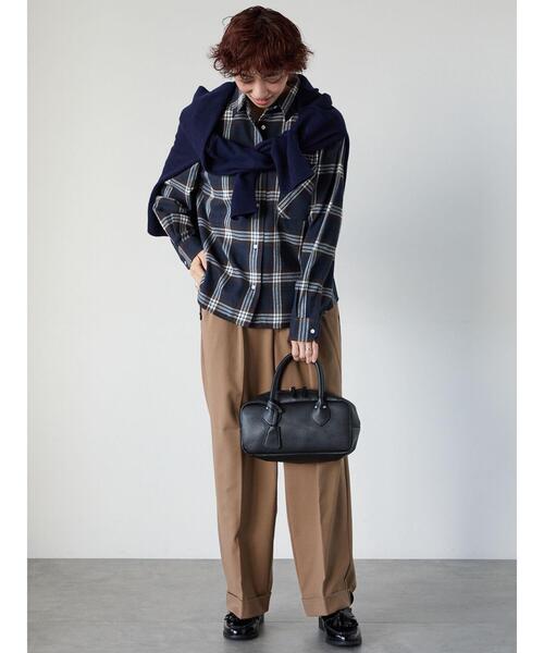 Lugnoncure（ルノンキュール）の「もちもちVネックリラックスカーディガン（カーディガン/ボレロ・レディース・ブルー/グレー/レッド/ネイビー/パープル・F）」の9枚目の写真