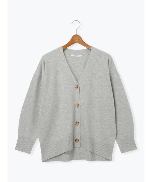 Lugnoncure（ルノンキュール）の「もちもちVネックリラックスカーディガン（カーディガン/ボレロ・レディース・ブルー/グレー/レッド/ネイビー/パープル・F）」の21枚目の写真