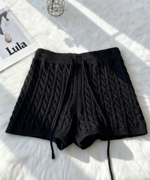 セール】ケーブル編みニットショートパンツ（その他パンツ）｜ROGER