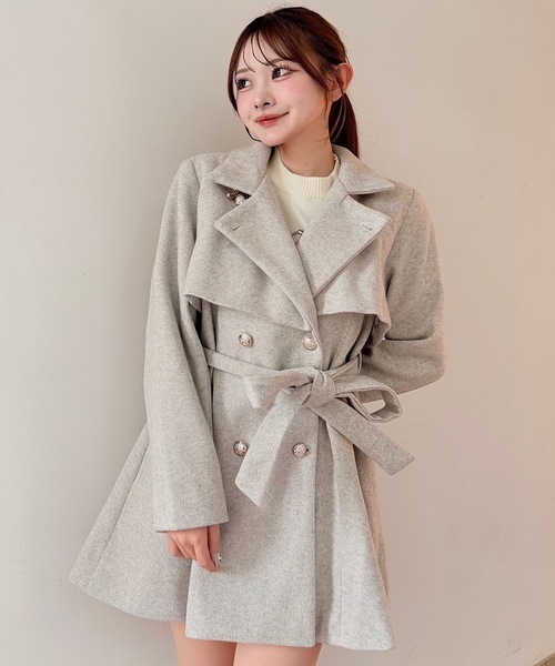 ビットスタンドカラーミドルコート（その他アウター）｜NOMAE