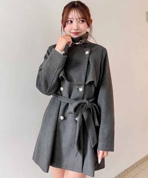 ビットスタンドカラーミドルコート（その他アウター）｜NOMAE