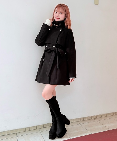 ビットスタンドカラーミドルコート（その他アウター）｜NOMAE