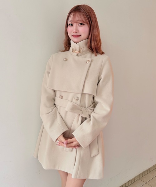 ビットスタンドカラーミドルコート（その他アウター）｜NOMAE