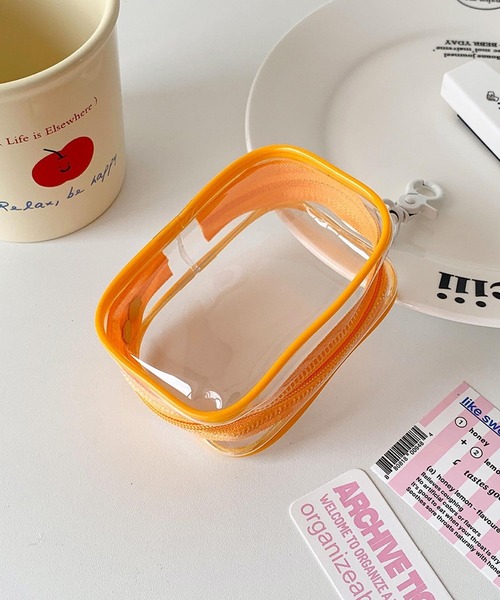 VIBGYOR（ヴィブジョー）の「oshipic/推し活ポーチ/ミニぬいぐるみポーチ/ちびぬいポーチ/推しカラークリアポーチ S0010（ポーチ・レディース・オレンジ/パープル/ピンク/ホワイト/ベビーピンク/グリーン・FREE）」の6枚目の写真