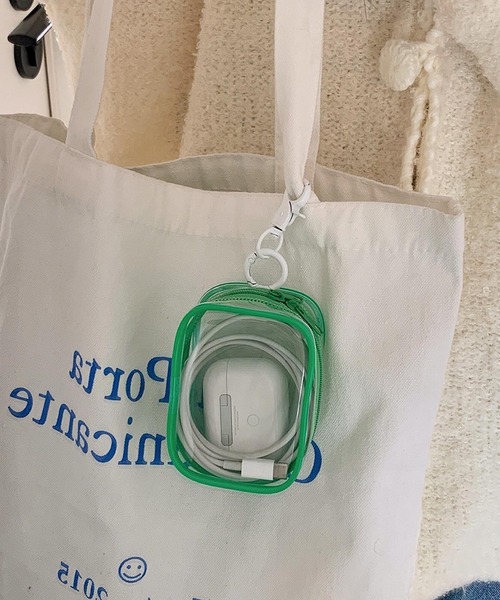 VIBGYOR（ヴィブジョー）の「oshipic/推し活ポーチ/ミニぬいぐるみポーチ/ちびぬいポーチ/推しカラークリアポーチ S0010（ポーチ・レディース・オレンジ/パープル/ピンク/ホワイト/ベビーピンク/グリーン・FREE）」の3枚目の写真