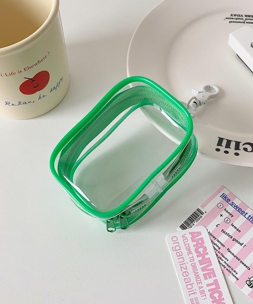 VIBGYOR（ヴィブジョー）の「oshipic/推し活ポーチ/ミニぬいぐるみポーチ/ちびぬいポーチ/推しカラークリアポーチ S0010（ポーチ・レディース・オレンジ/パープル/ピンク/ホワイト/ベビーピンク/グリーン・FREE）」の8枚目の写真