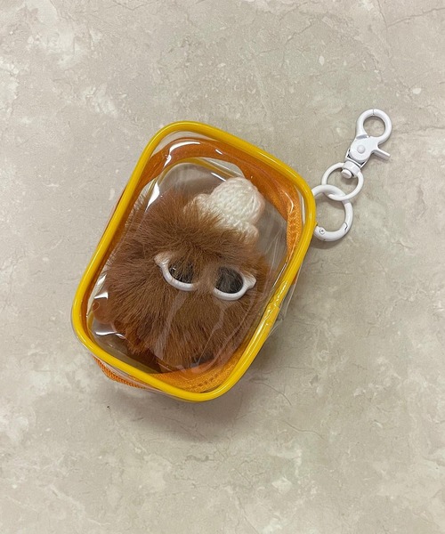 VIBGYOR（ヴィブジョー）の「oshipic/推し活ポーチ/ミニぬいぐるみポーチ/ちびぬいポーチ/推しカラークリアポーチ S0010（ポーチ・レディース・オレンジ/パープル/ピンク/ホワイト/ベビーピンク/グリーン・FREE）」の15枚目の写真