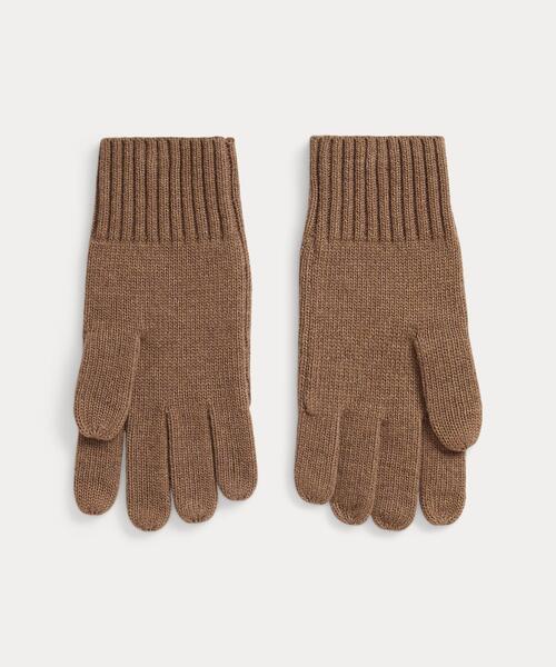 新品フラッグインターシャ ウールブレンド タッチ グローブ フラッグインターシャ ウールブレンド タッチ グローブ（手袋）｜POLO