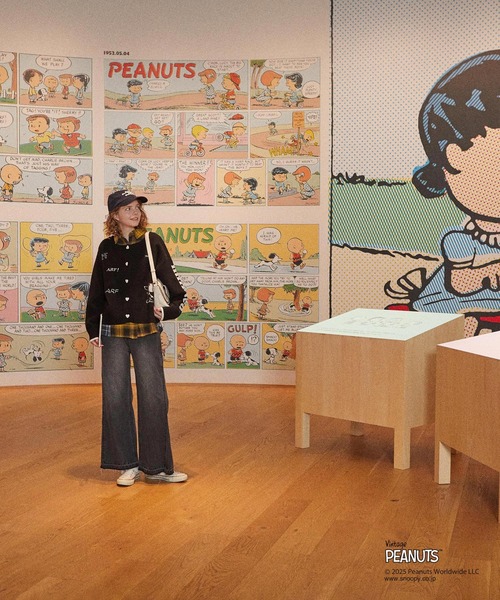 PEANUTS（ピーナッツ）の「MILKFED. × PEANUTS KNIT CARDIGAN（カーディガン/ボレロ・レディース・オフホワイト/ブラック・ONE SIZE）」の16枚目の写真