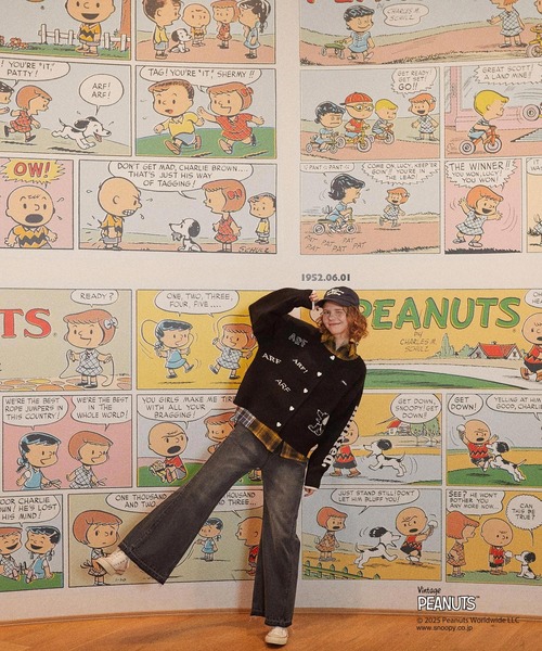 PEANUTS（ピーナッツ）の「MILKFED. × PEANUTS KNIT CARDIGAN（カーディガン/ボレロ・レディース・オフホワイト/ブラック・ONE SIZE）」の11枚目の写真