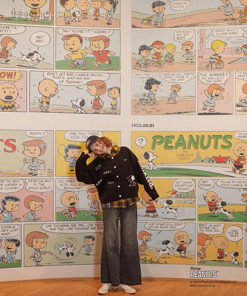 PEANUTS（ピーナッツ）の「MILKFED. × PEANUTS KNIT CARDIGAN（カーディガン/ボレロ・レディース・オフホワイト/ブラック・ONE SIZE）」の12枚目の写真