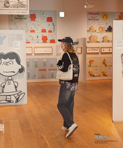 PEANUTS（ピーナッツ）の「MILKFED. × PEANUTS KNIT CARDIGAN（カーディガン/ボレロ・レディース・オフホワイト/ブラック・ONE SIZE）」の15枚目の写真