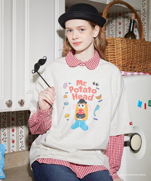 MILKFED.(ミルクフェド)の「MILKFED. / Mr. Potato Head S/S TEE(Tシャツ/カットソー・レディース・オートミール・ONE SIZE)」の1枚目の写真