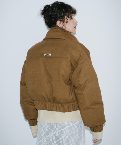 【nene-.-p】 パディングショートブルゾン セール】ショート丈中綿パディングブルゾン（ブルゾン）｜nemne store