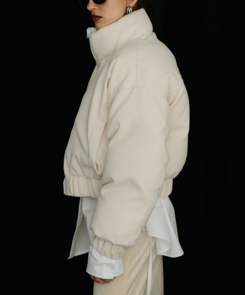 【nene-.-p】 パディングショートブルゾン 新作のショート丈ブルゾンがかわいい〜🤍 【パディングショート