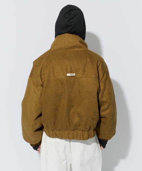 【nene-.-p】 パディングショートブルゾン nemne（ネンネ） ブルゾン アウター ショート丈中綿パディングブルゾン