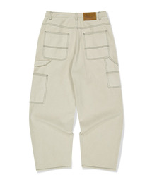 WKNDRS（ウィーキャンドース）の「DRAGGY WORK PANTS (IVORY)（デニムパンツ）」