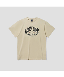 AGOD（エージーオーディー）の「Arizona Camping Lettering Short Sleeve T-Shirt [Light Beige]（Tシャツ/カットソー）」